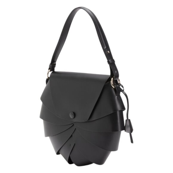 BOLDRINI Made In Italy Leather Tulip Flap Over Satchel - Picture 3 of 3